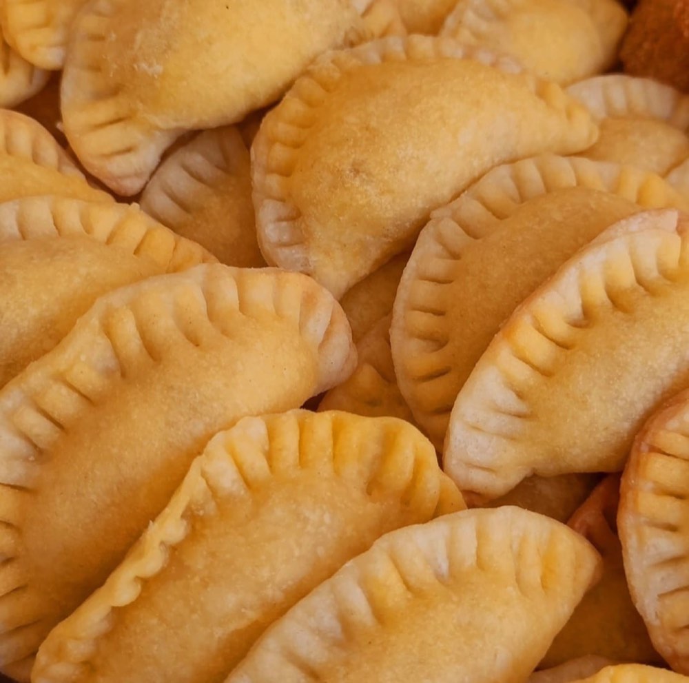 Pastel assado de palmito